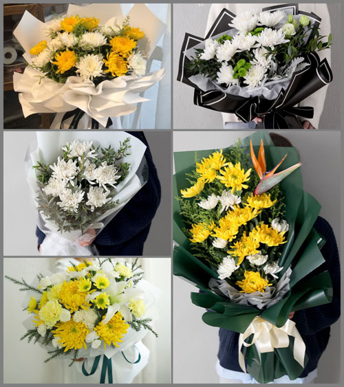 广东揭阳市普宁市梅林镇凤池村白事花束代送